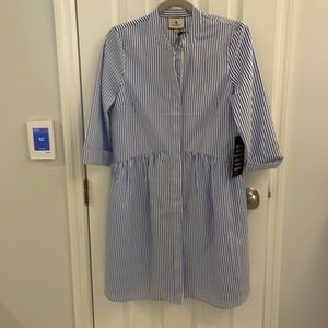 Tuckernuck NWT Blue Stripe Royal Shirt Dress - sz XS